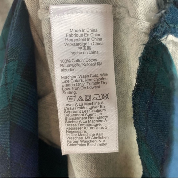 J. Crew Tartan Plaid Woven Collar Gray Academia Sweater Plus Size 2X - Picture 11 of 11